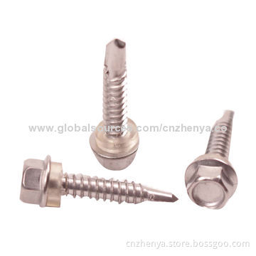 Hex Head Self-drilling/Roofing Screws, SS Material, Steel Zinc-platedNew